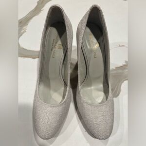 Bruno Magli Clara Women's Textured Beige Heels